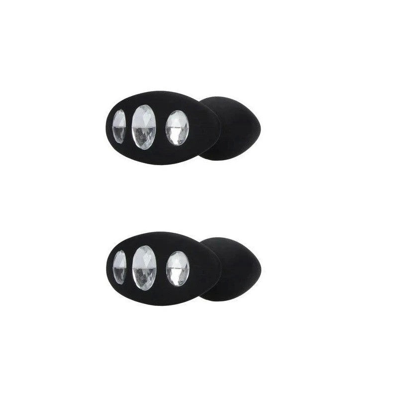 OUCH! Large Diamond Butt Plug With Handle Butt Plugs