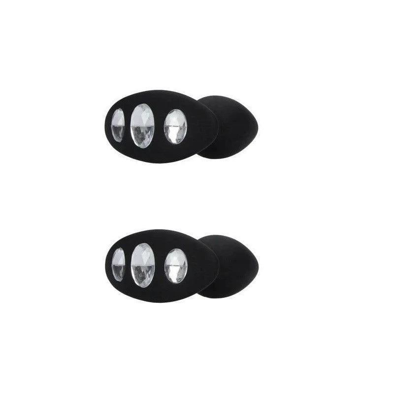 OUCH! Large Diamond Butt Plug With Handle Butt Plugs