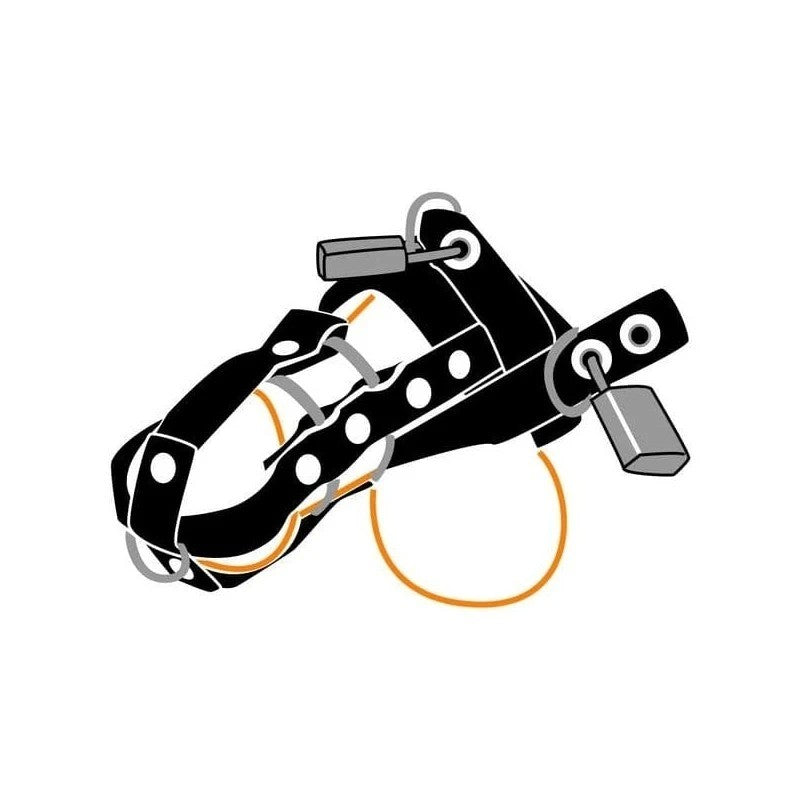 Deluxe Total Chastity Cock & Ball Device Male Chastity
