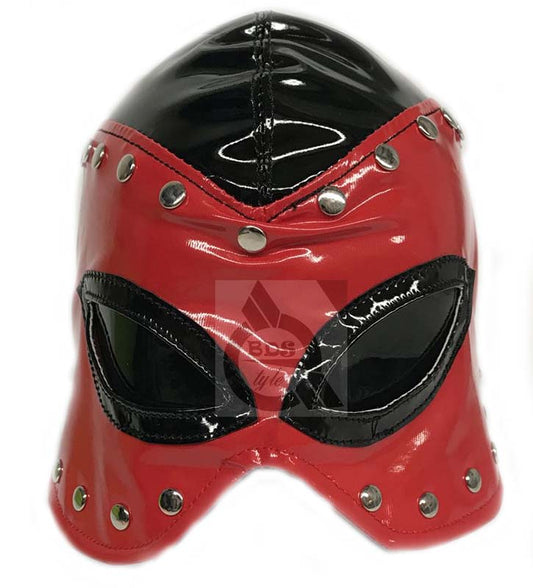 Bondora Studded Bondage Hood Faux Leather - Bondage Hoods