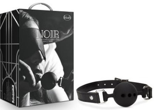 Breathable Silicone Gag Black - Bondage Gags and Bits