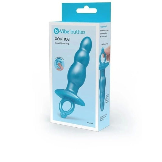 B-Vibe Bounce Beaded Silicone Anal Stimulator - Butt Plugs