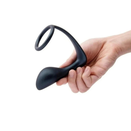 Dual Pleasure Powerhouse - B-Vibe Ringer Cock Ring and Prostate Plug - Butt Plugs