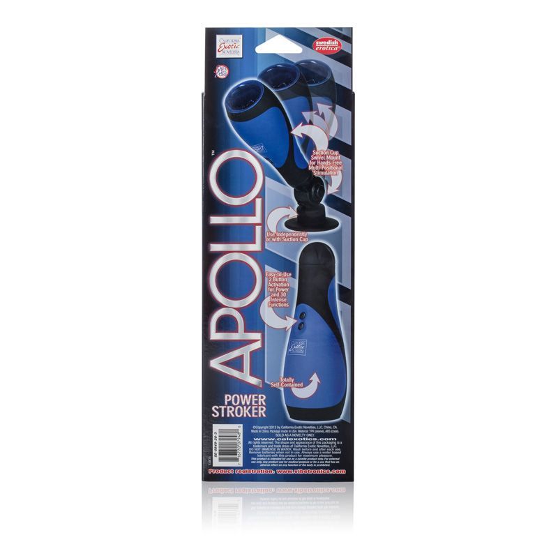 Apollo Power Vibrating Male Stroker Blue Masturbators and Strokers