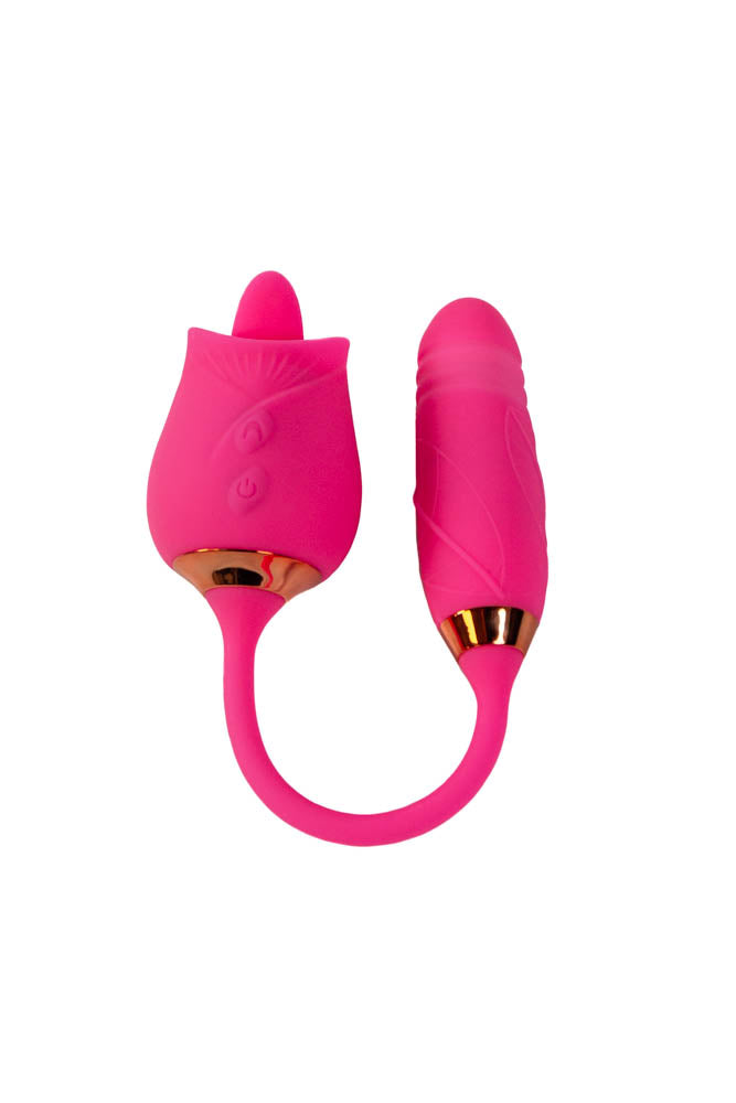 Cousins Group Pink Pussycat Licking Rose Clitoral Vibe Default Title Clit Ticklers and Pulsators