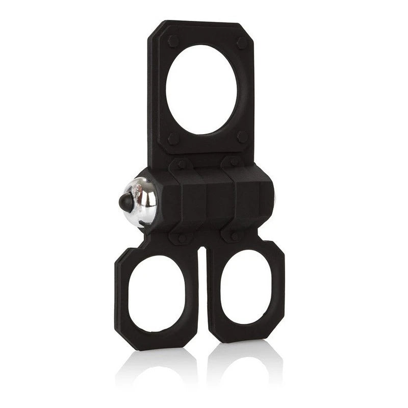 CalExotics Silicone Lovers Gear Ball Spreader Enhancer Cock Rings