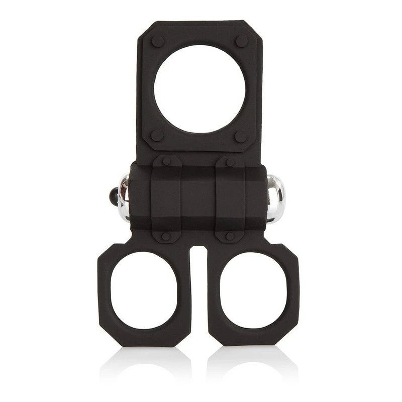 CalExotics Silicone Lovers Gear Ball Spreader Enhancer Cock Rings