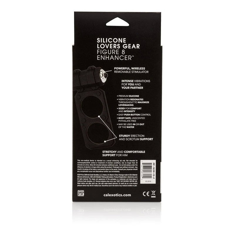 CalExotics Silicone Lovers Gear Figure 8 Enhancer Cock Rings