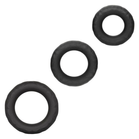 Link Up Ultra-Soft Supreme Stretchy Cock Ring Set - Ball and Cock Toys