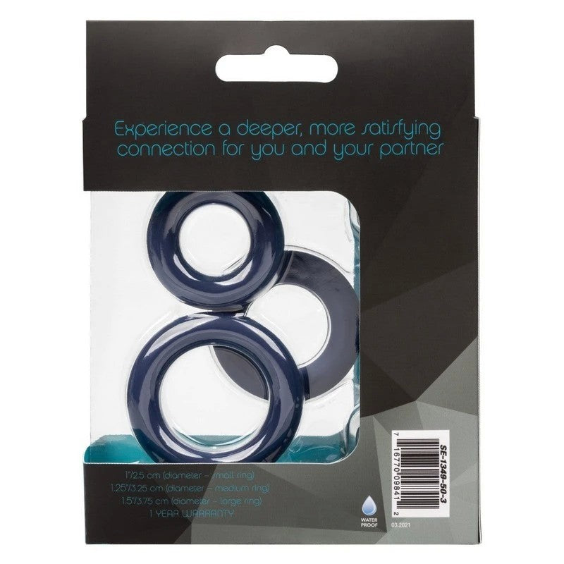 Link Up Ultra-Soft Elite Stretchy Cock Ring Set Ball and Cock Toys