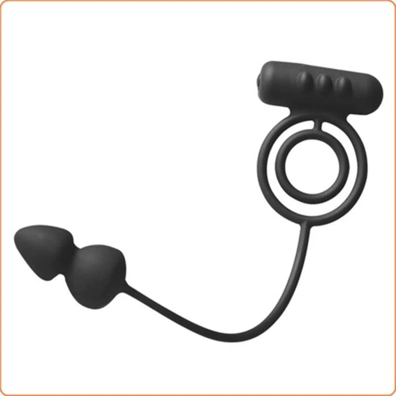 BDStyle Dual Delight - Vibrating Cock Ring and Anal Beads Anal Beads and Balls