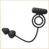 BDStyle Dual Delight - Vibrating Cock Ring and Anal Beads Anal Beads and Balls