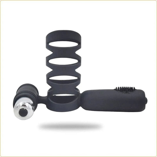 Double Motor Silicone Cock Ring - Ball and Cock Toys