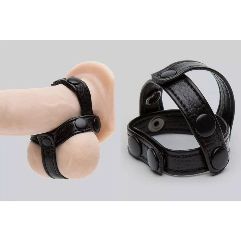 Leather Vibe Cock Ring Vibrating Cock Rings