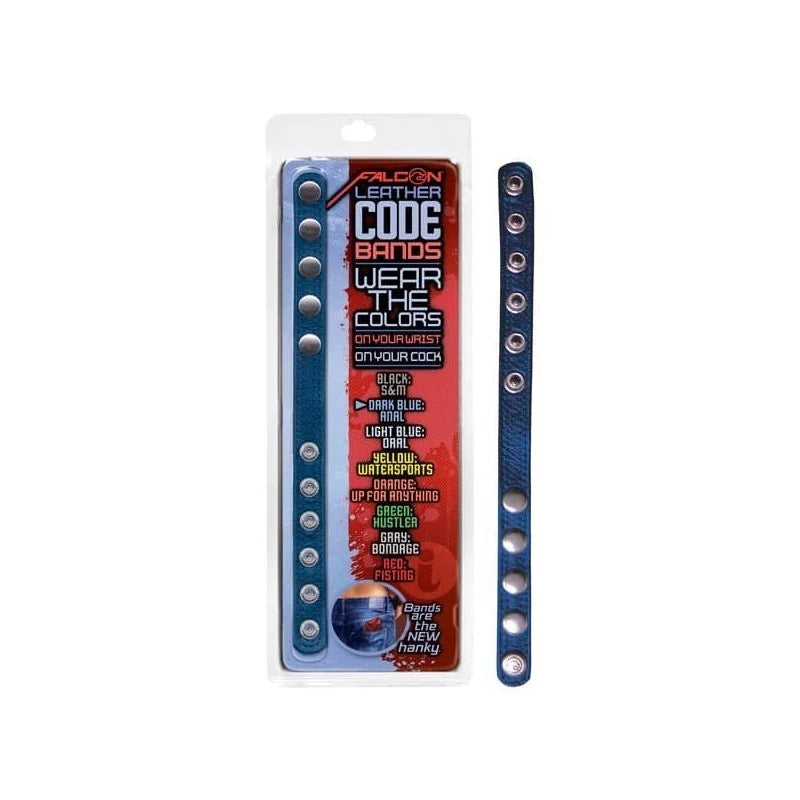 Falcon Leather Code Band Cock Ring Cock Rings