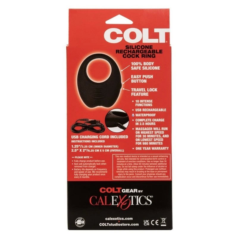 Colt Silicone Rechargeable Mens Cock Ring Cock Rings
