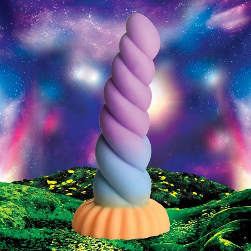 XR Brands Creature Cocks Mystique Fantasy Silicone Unicorn Dildo Coloured 21cm Realistic Dildos