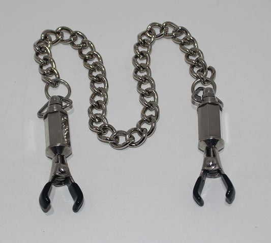 Hell's Couture Deluxe Adjustable Nipple Clamps - Crafted for Pleasure, Built for Endurance Breast and Nipple Toys