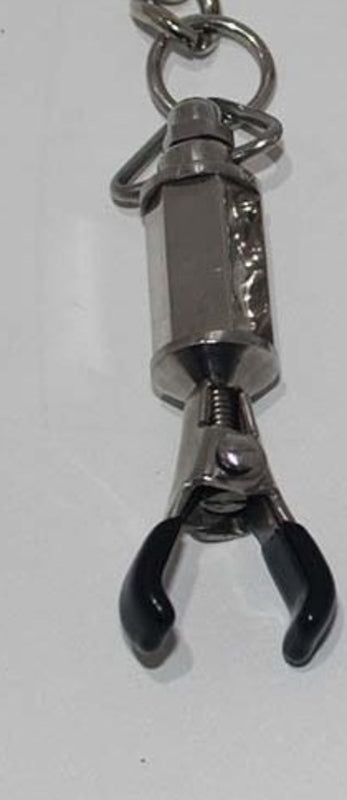 Hell's Couture Deluxe Adjustable Nipple Clamps - Crafted for Pleasure, Built for Endurance Breast and Nipple Toys