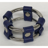 Plaintube Steel Double Cock Ring in Purple Cock Rings
