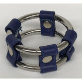 Plaintube Steel Double Cock Ring in Purple Cock Rings