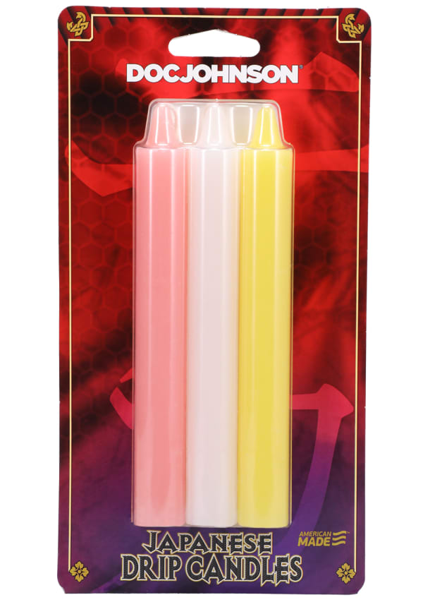 Doc Johnson 3 Pack Japanese Drip Sensation Play Candles Bath and Intimate Fragrances