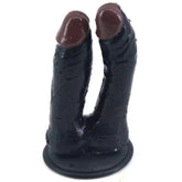 Double Dildo With Suction Cap Butt Plugs
