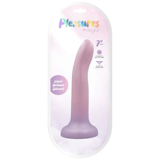 Playful Collection - Shimmer Your Way to Ecstasy with 7 Inch Dong - Butt Plugs