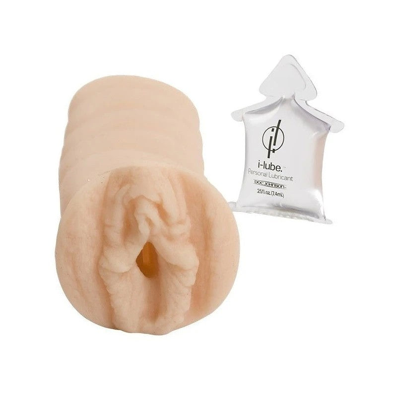 Doc Johnson Quickie To Go Realistic Vagina Stroker Masturbators and Strokers