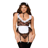 Dream Girl's Seductive French Maid Flirt Costume Set Fancy Dress Ups