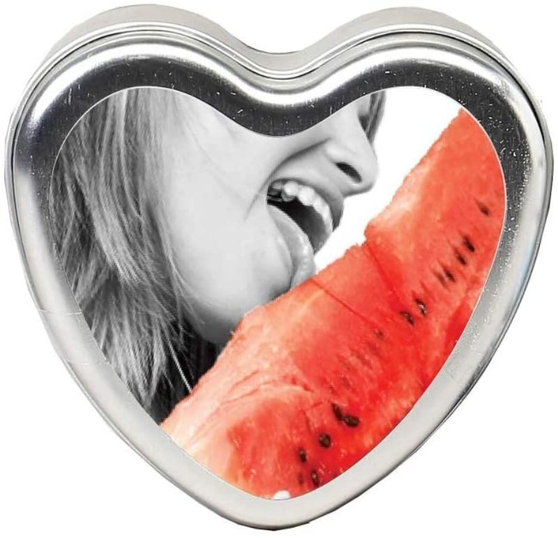 Earthly Body Edible Heart Massage Candle 4 oz Sex Pheromones and Perfumes