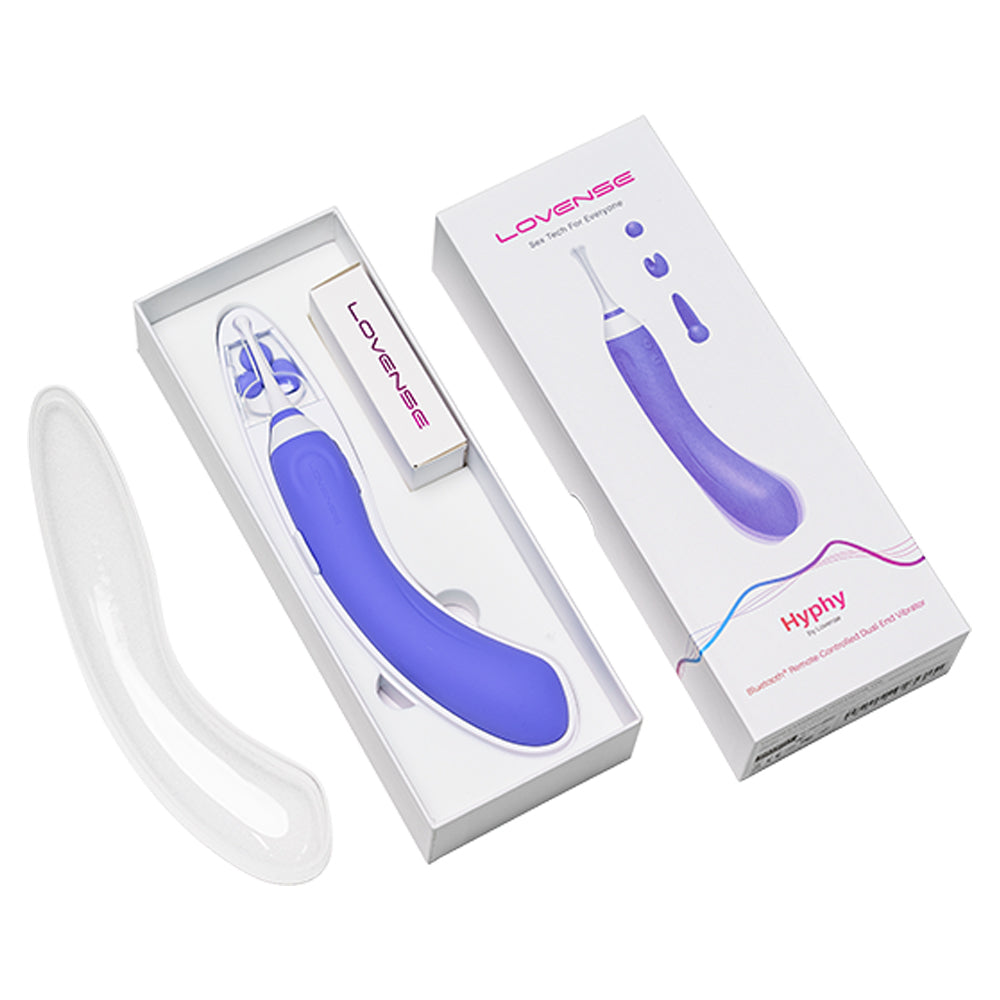 Lovense Hyphy Bluetooth Dual End G Spot Vibrator Clit Ticklers and Pulsators