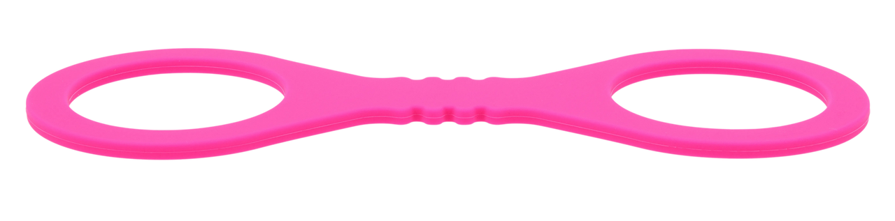 Sex & Mischief Hot Pink Fetish Play Silicone Hand Cuffs - Cuffs And Restraints