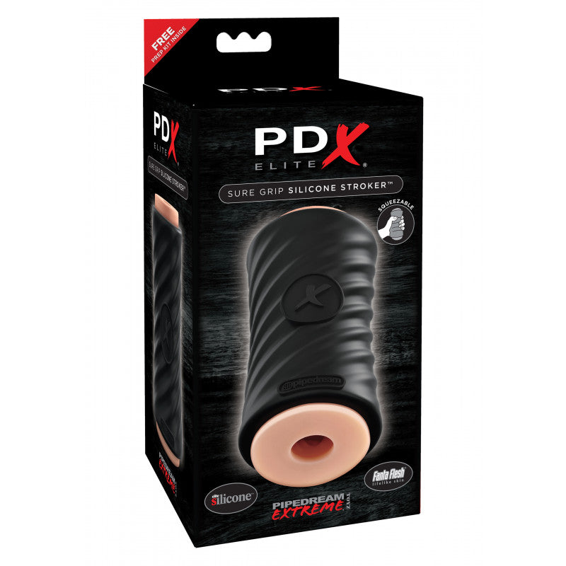 PDX Elite Sure Grip Realistic Silicone Male Stroker Realistic Butts And Vaginas