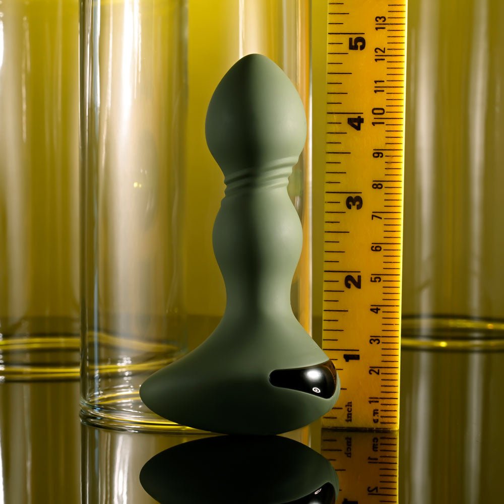 Evolved LIEUTENANT Vibrating Anal Plug Green Butt Plugs