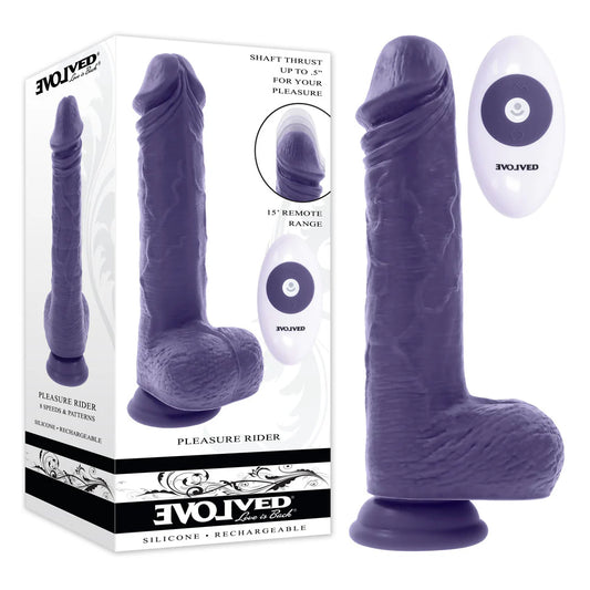 Evolved PLEASURE RIDER - Dual Vibration and Thrusting for Intense Pleasure - Realistic Dildos