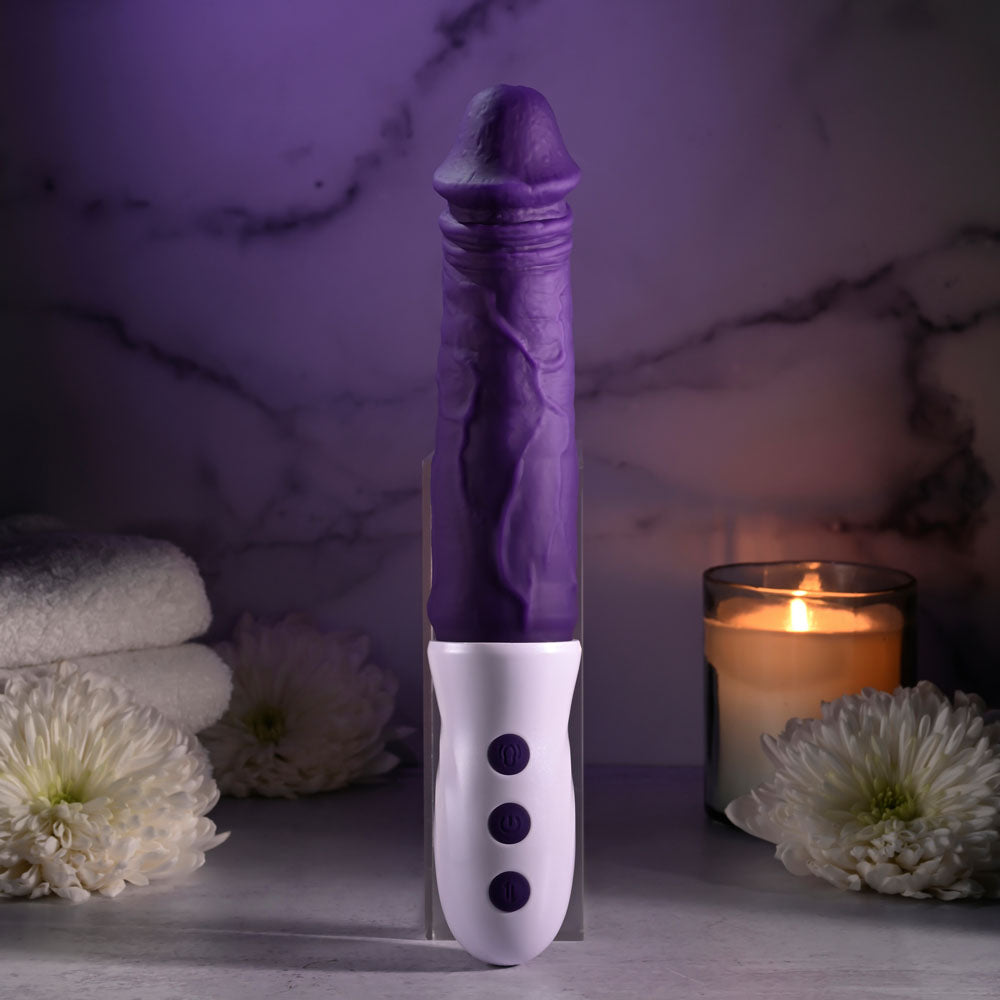 Evolved PLUM THRUST Rechargeable Vibrator Realistic Dildos