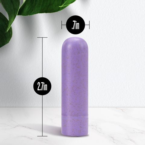 Blush Novelties Gaia Eco USB Rechargeable Bullet Vibrator Lilac Purple Bullet Vibrators