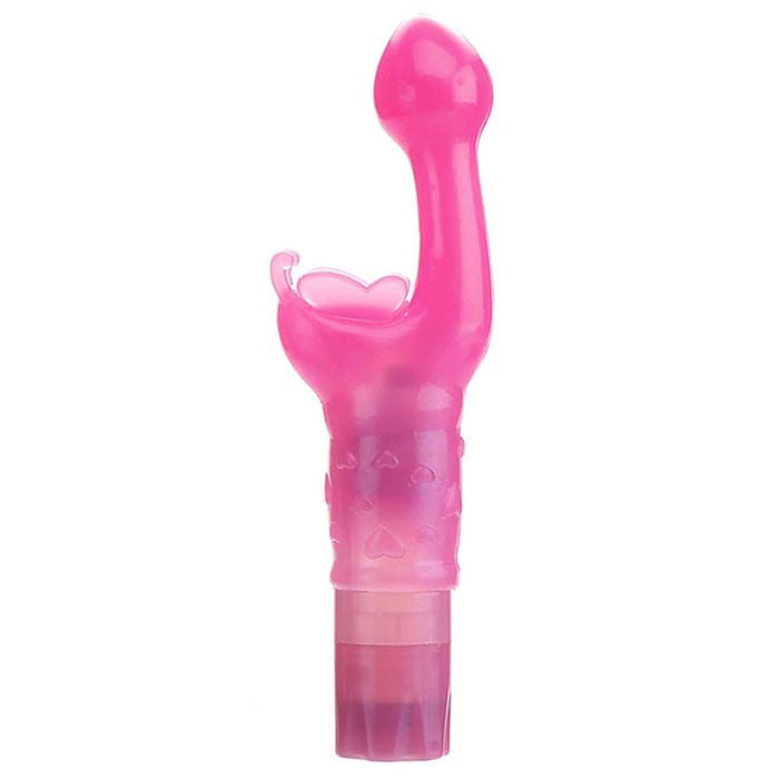 Adam and Eve Butterfly Kiss 18 cm G Spot Vibrator Pink G-Spot Vibrators