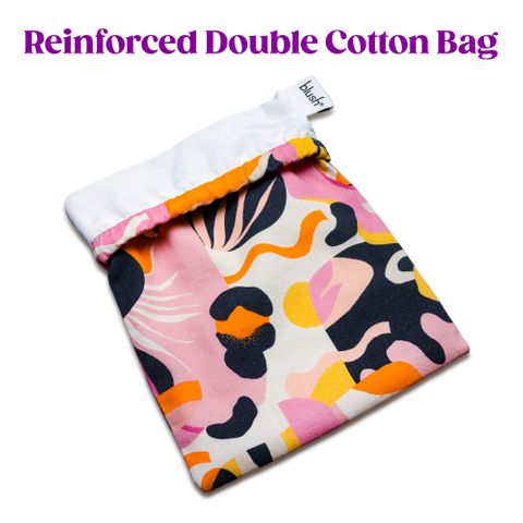 Blush Novelties The Collection Burst Cotton Toy Storage Bag Vibrator Accessories
