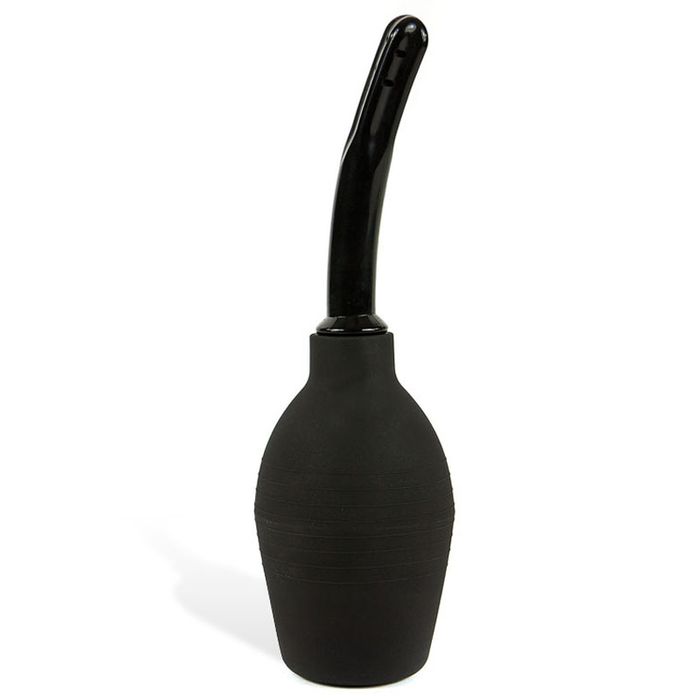 Adam and Eve 25 cm Anal Cleansing Douche Black Enemas and Douches