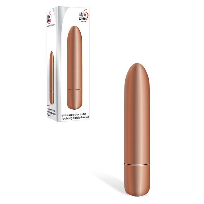 Adam and Eve COPPER CUTIE USB Rechargeable Bullet Vibrator Bullet Vibrators