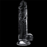 Lovetoy Flawless Suction Cup Base Realistic Dildo 19cm Clear Realistic Dildos