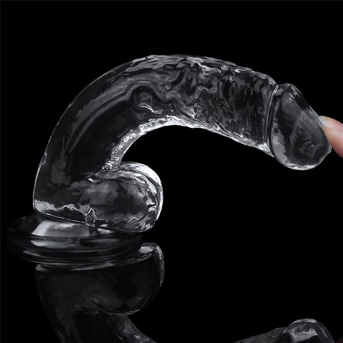 Lovetoy Flawless Suction Cup Base Realistic Dildo 19cm Clear Realistic Dildos