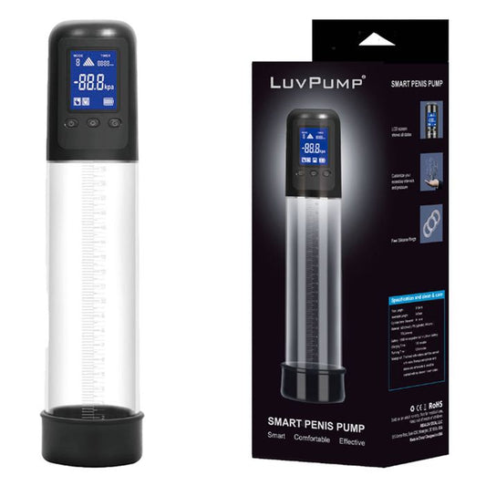 LuvPump USB Rechargeable Smart Automatic Penis Pump Clear Penis Pumps And Stretchers