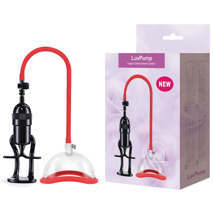 LuvPump Womens Vagina Enhancement Pump System Clear and Red Pussy And Clit Toys