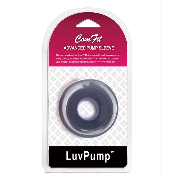 LuvPump ComFit Silicone Universal Penis Pump Sleeve Black Penis Sleeves and Extenders