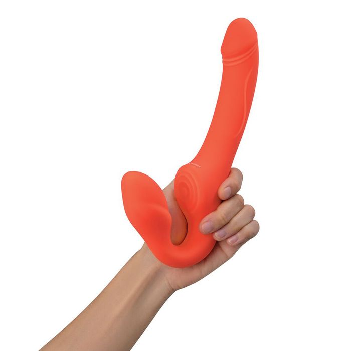 Bodywand ID Access USB Rechargeable Strapless Strap-On Orange Strap On Sextoys