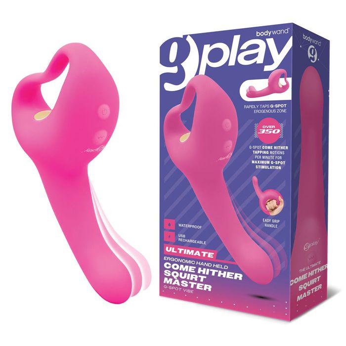 Bodywand G Play USB Rechargeable Ultimate Come Hither Squirt Master Pink G-Spot Vibrators