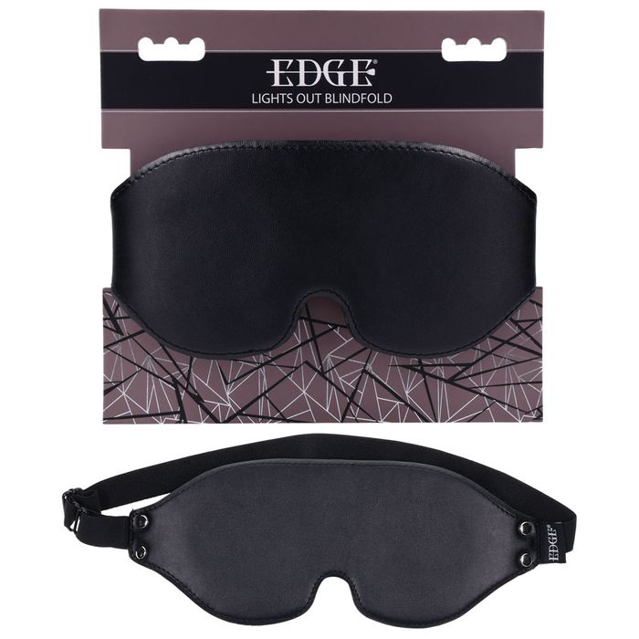Sportsheets EDGE Lights Out Bondage Blindfold and Eyemask Black Masks And Blindfolds